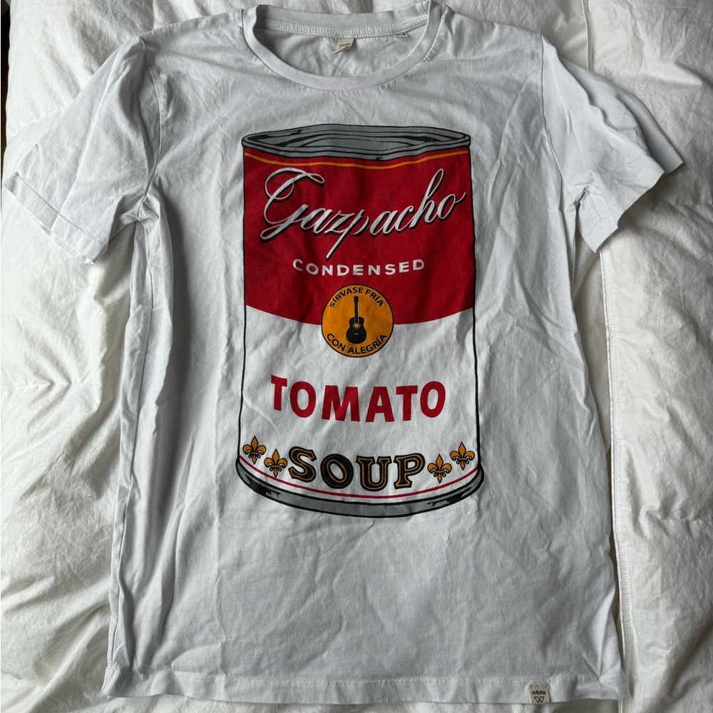Gazpacho Andy Warhol print t shirt in XS, fits like a small for men